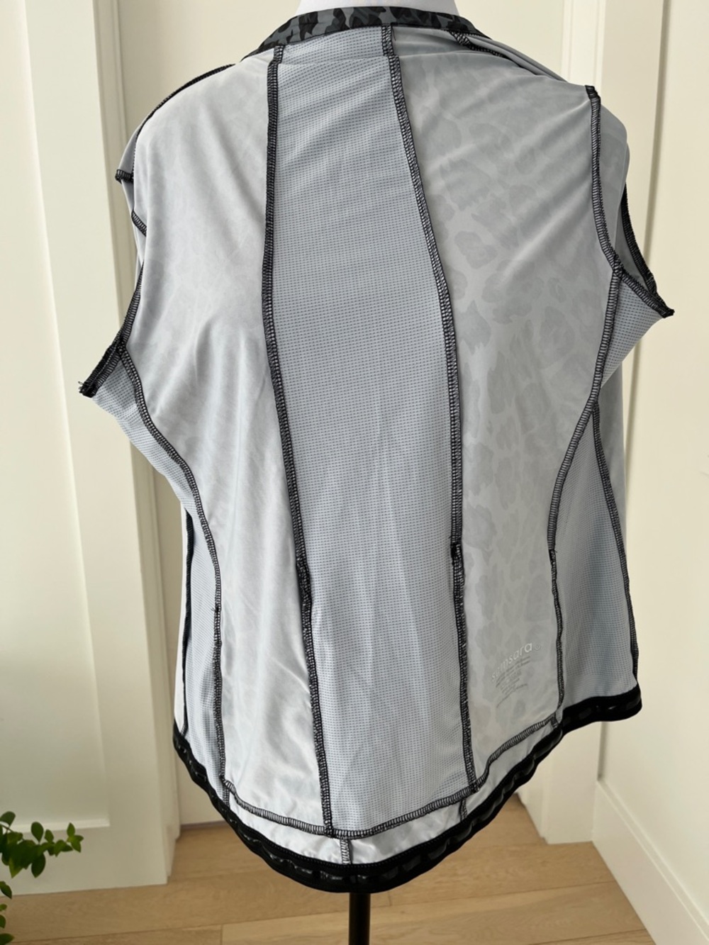 SAMSARA Full Zip Cycling Performance Jersey Leopard Print Short Sleeve Stretch - Picture 11 of 16